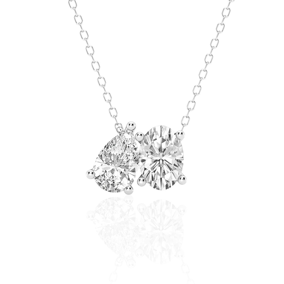 Toi Et Moi - Oval & Pear Pendant