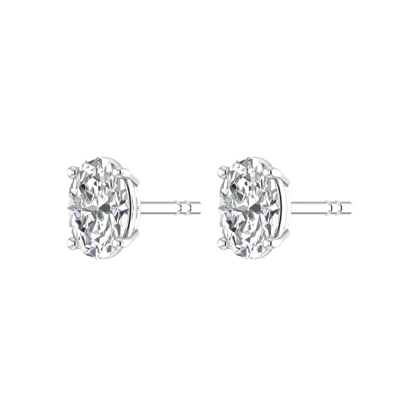 Oval Solitaire Studs