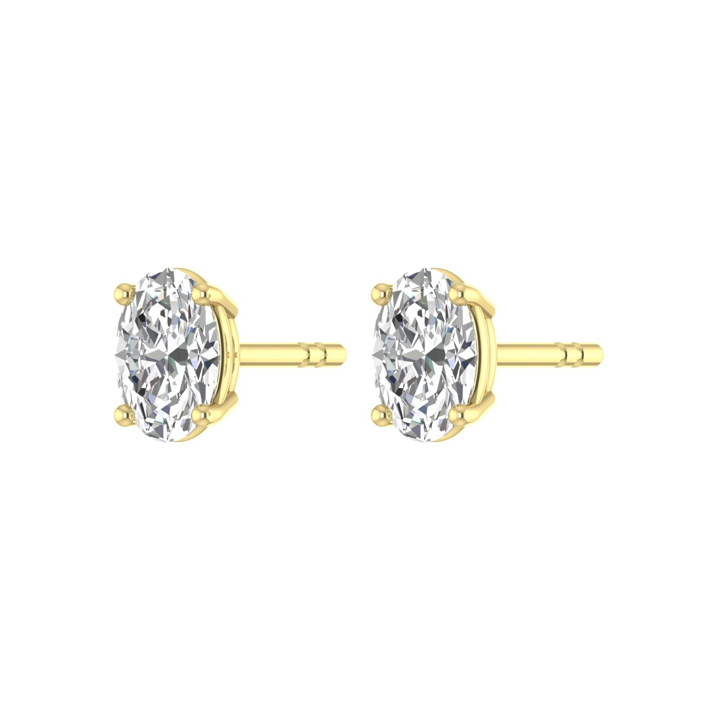 Oval Solitaire Studs