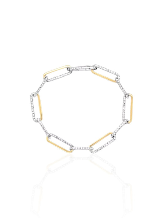 Fira Iced Out Link Chain Bracelet