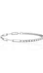 Calliope Paperclip Emerald Bracelet (TCW: 4)