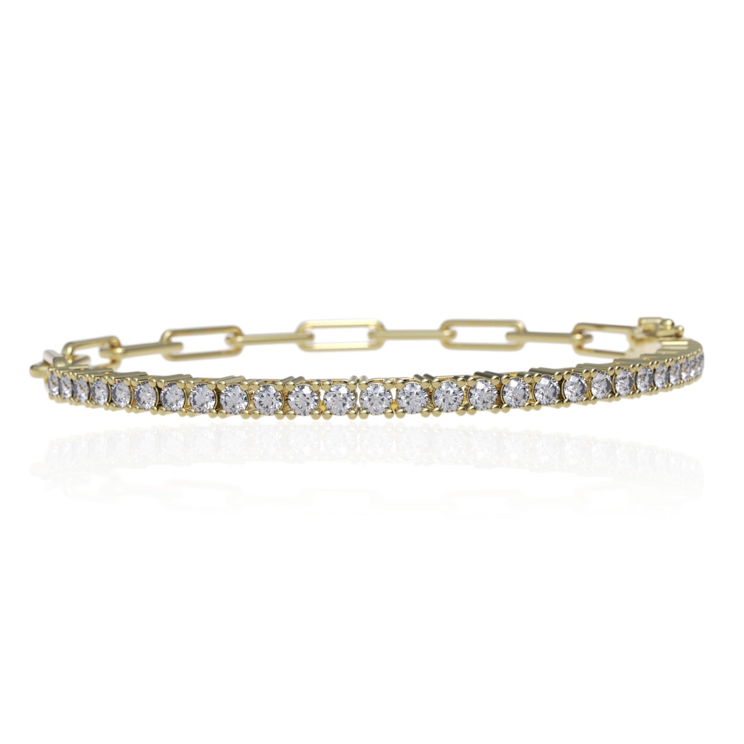 Milos Paperclip Tennis Bracelet