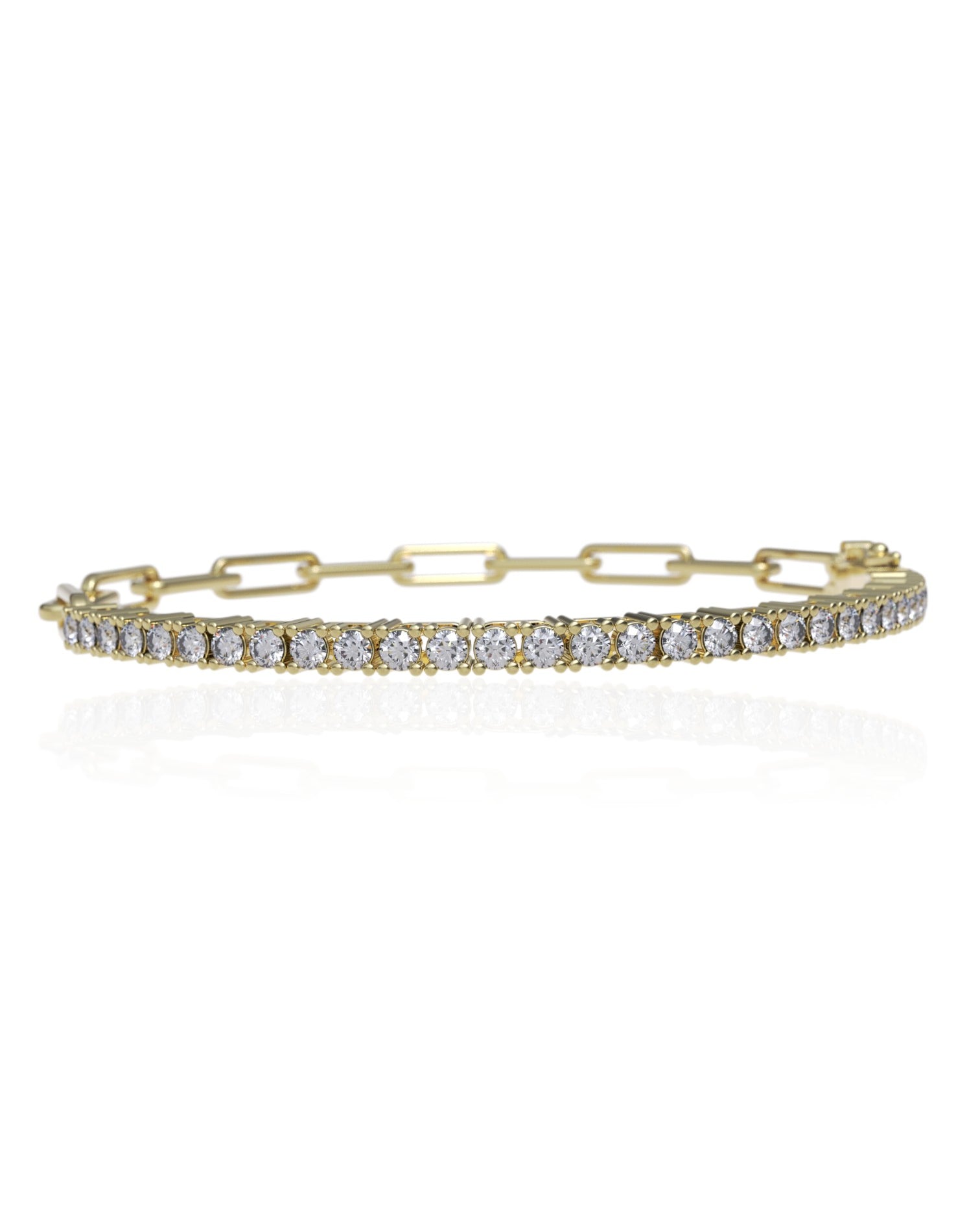 Milos Paperclip Tennis Bracelet
