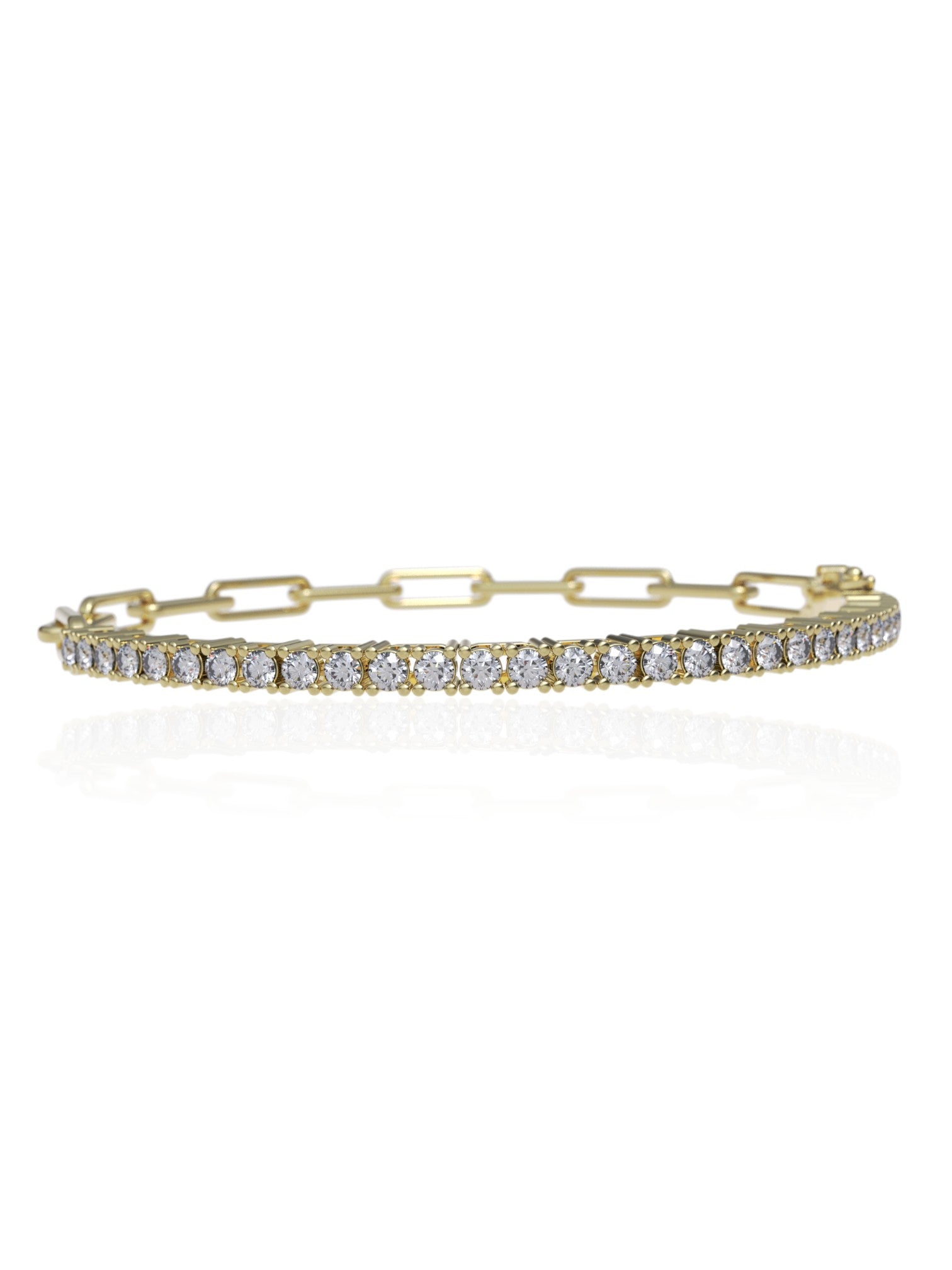 Milos Paperclip Tennis Bracelet