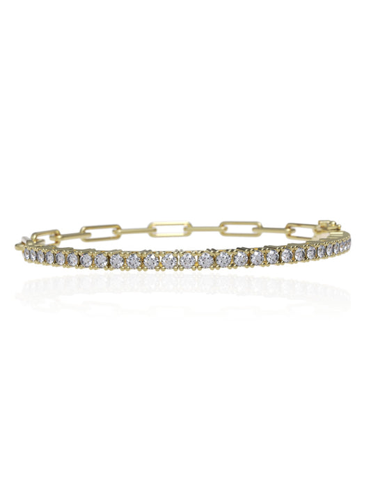 Milos Paperclip Tennis Bracelet