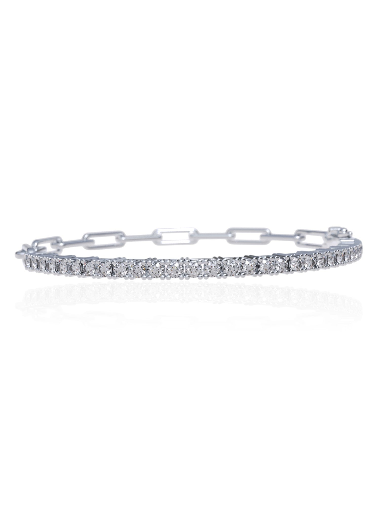 Milos Paperclip Tennis Bracelet