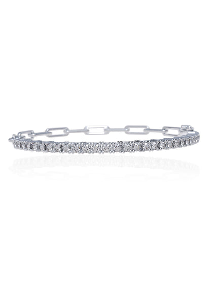 Milos Paperclip Tennis Bracelet
