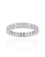 Princess Eternity Band in 14k White Gold