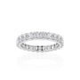 Princess Eternity Band in 14k White Gold