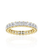 Princess Eternity Band in 14k Yellow Gold
