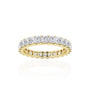 Princess Eternity Band in 14k Yellow Gold