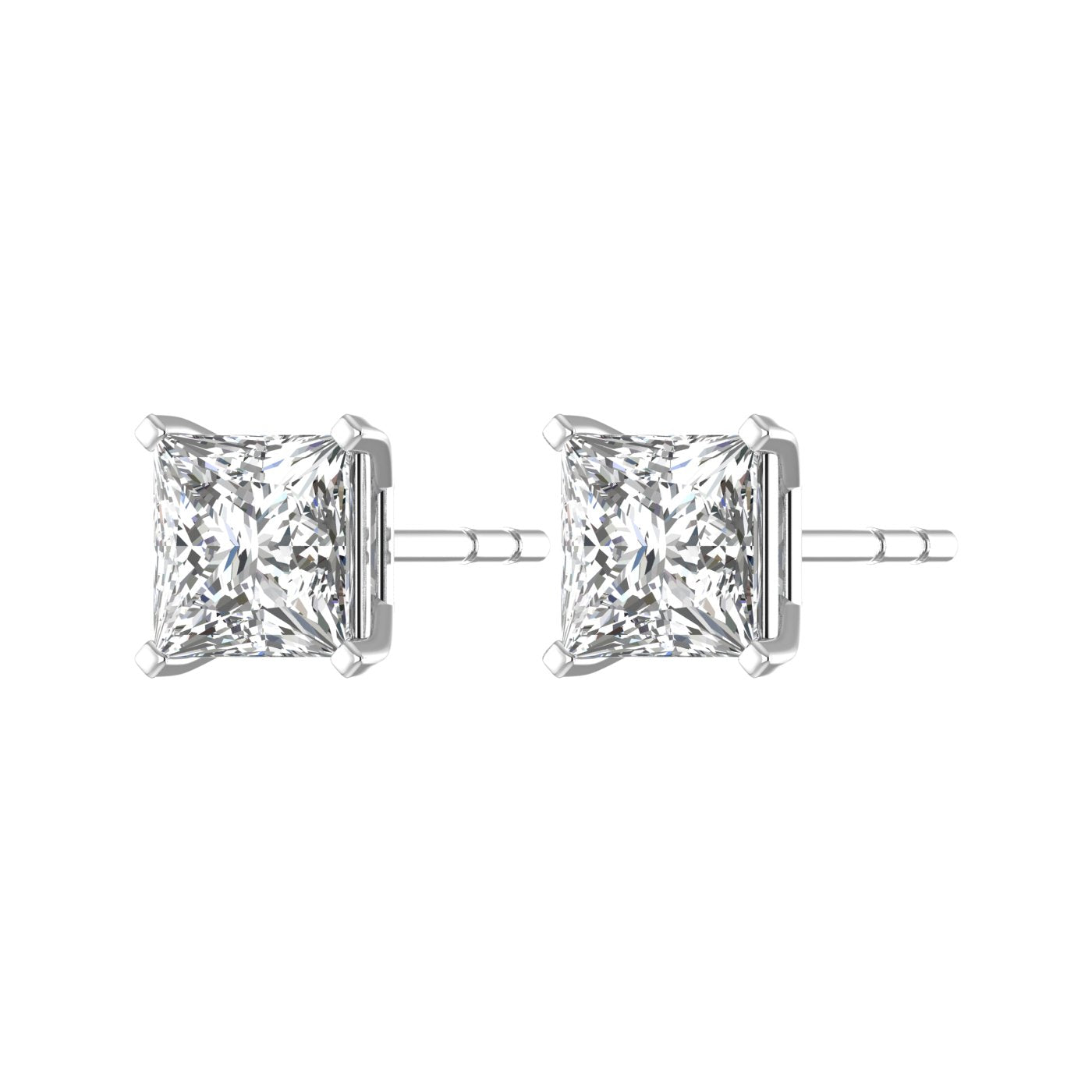 Princess Solitaire Studs