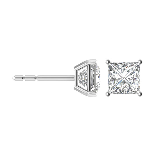 Princess Solitaire Studs