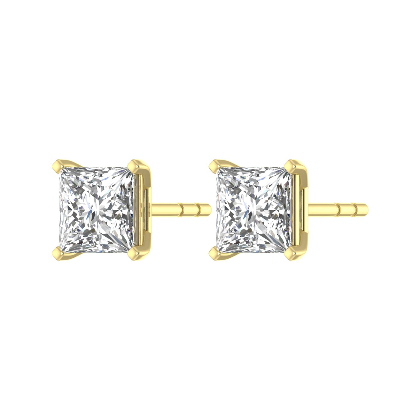 Princess Solitaire Studs