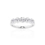 Five-Stone Round Half Eternity Band