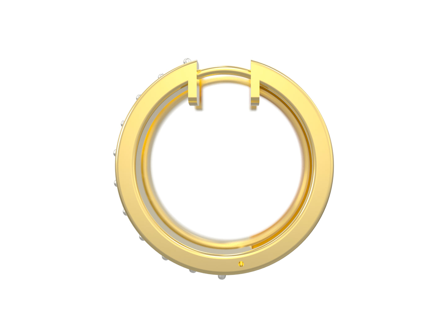 Round Brilliant Huggies Diamond Hoop Earrings (TCW: 1)