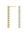 Tennis Round Brilliant Diamond Earrings