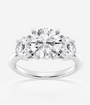 Three Stone Brilliant Round Ring