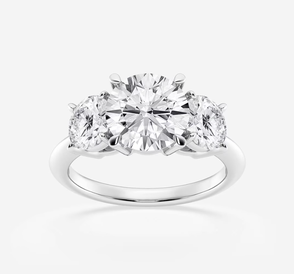 Three Stone Brilliant Round Ring