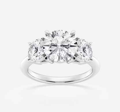 Three Stone Brilliant Round Ring
