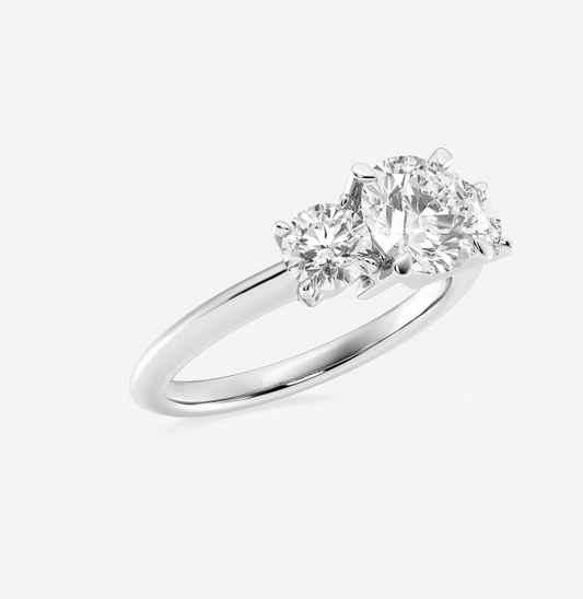 Three Stone Brilliant Round Ring