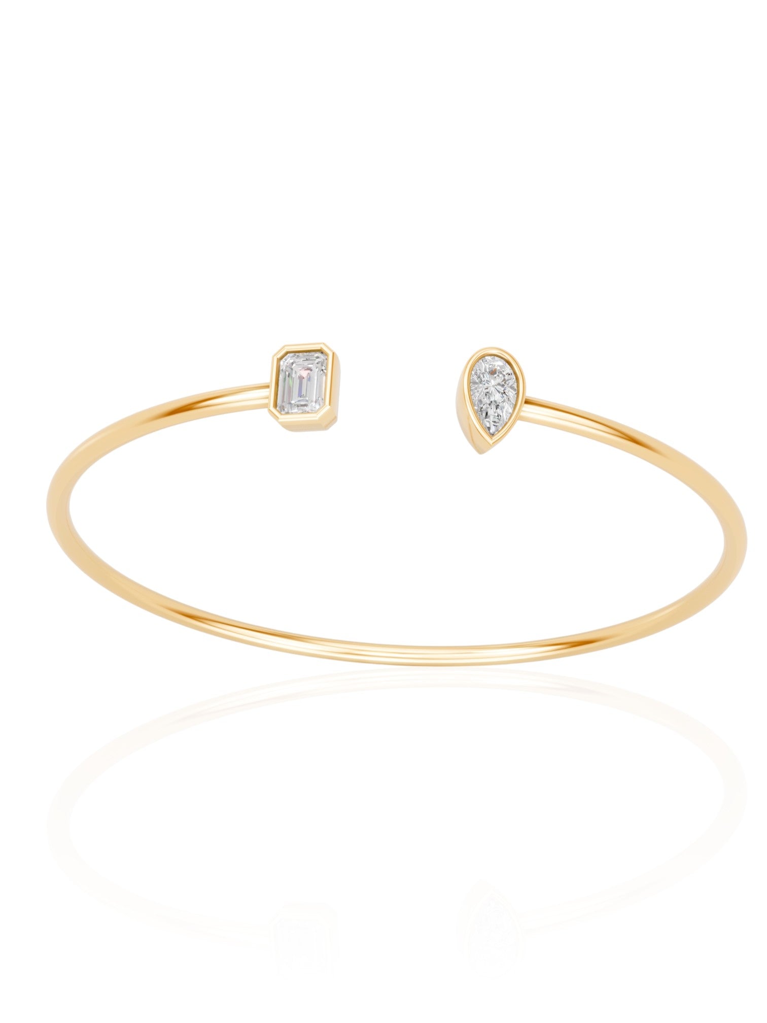 Toi Et Moi Emerald & Pear Bangle