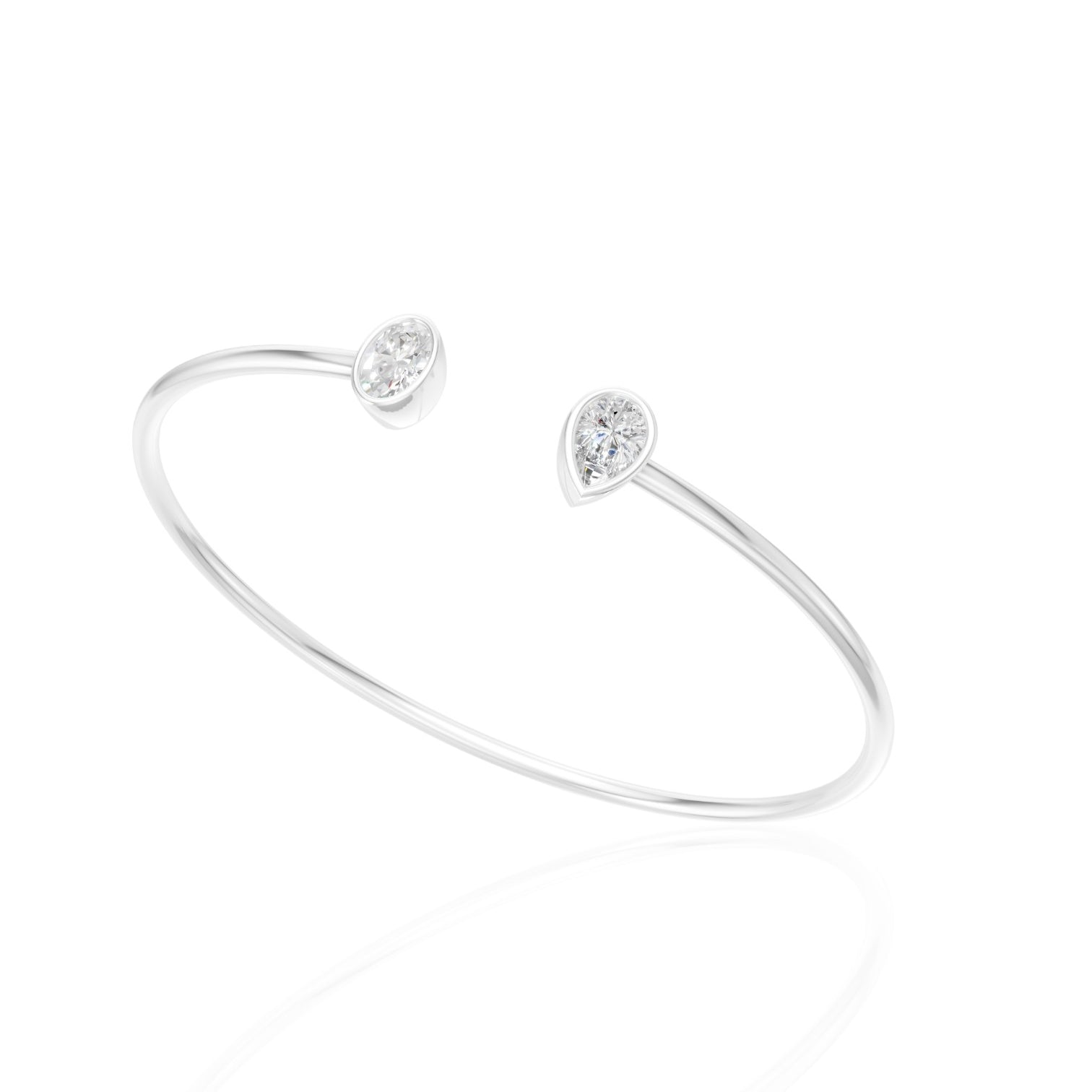 Toi Et Moi Oval & Pear Bangle