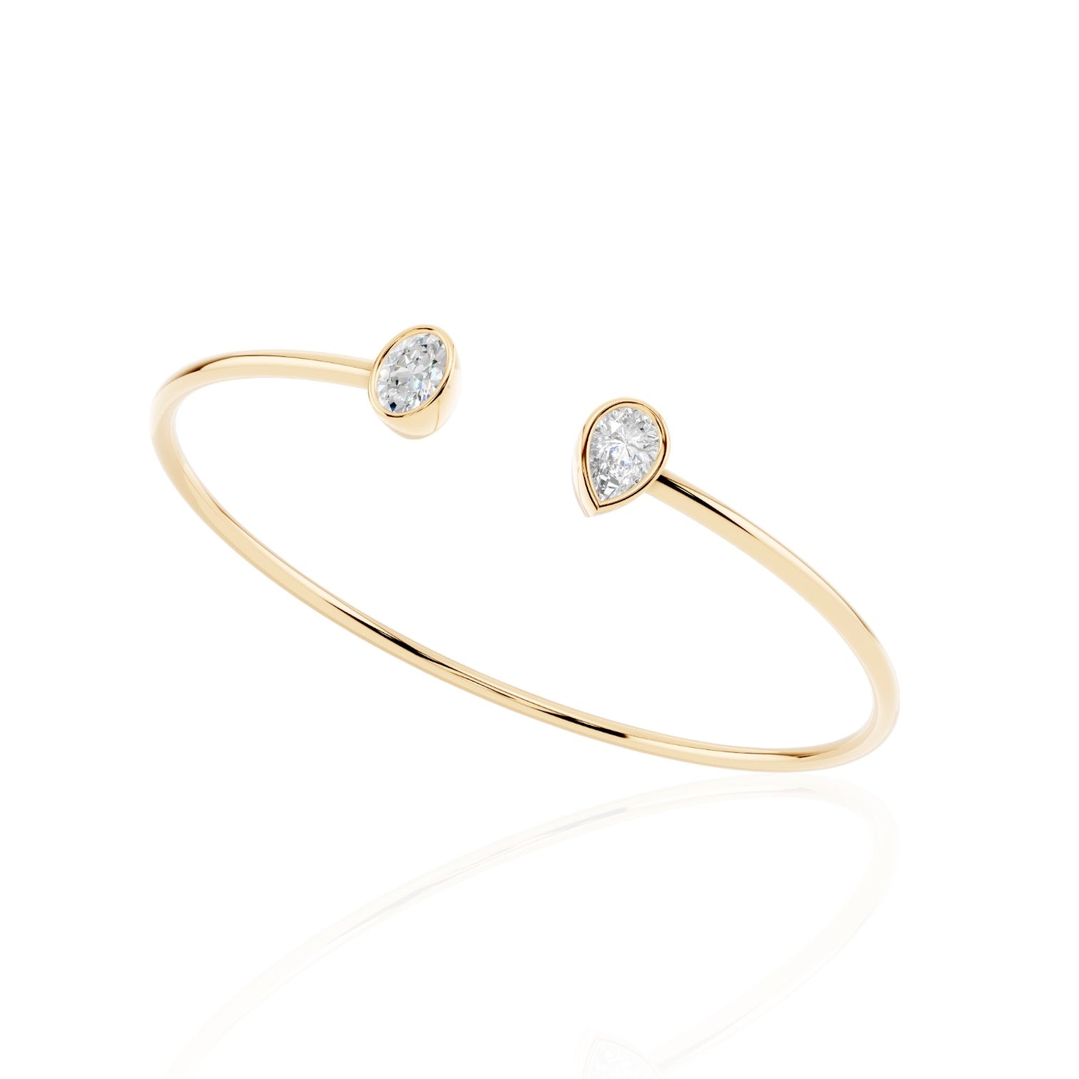 Toi Et Moi Oval & Pear Bangle