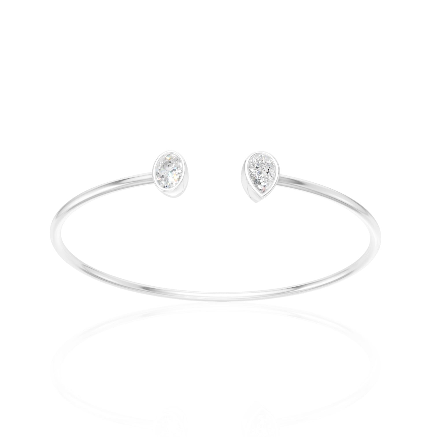 Toi Et Moi Oval & Pear Bangle
