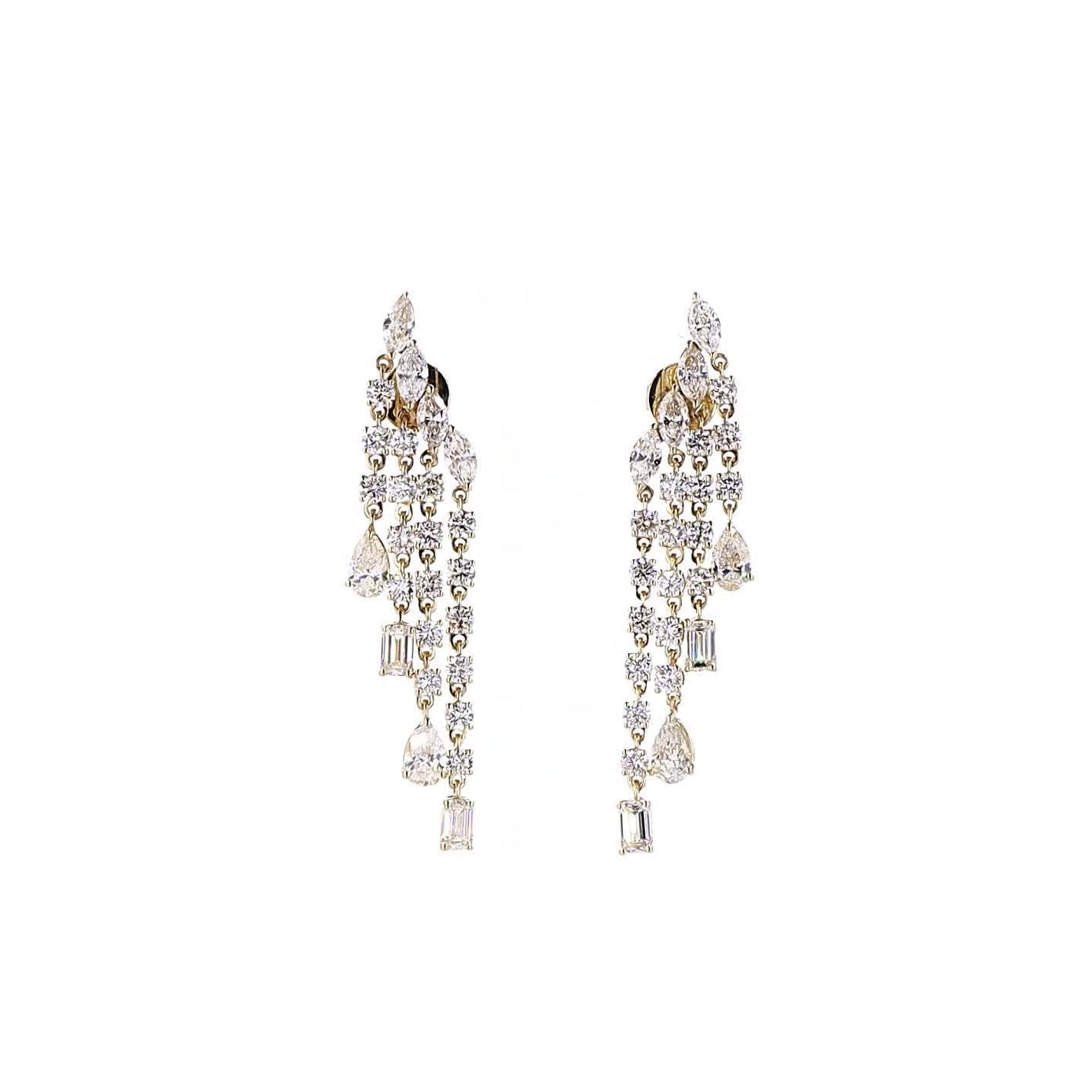 Vara Diamond Climber Earrings