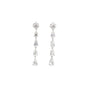 Vara Graduated Pear Diamond Drop Earrings