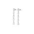 Diamond earrings on a white background