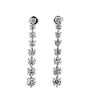 Vara Round Diamond Drop Earrings