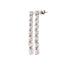 Diamond earrings on a white background