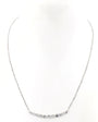 Round Diamond Line Necklace