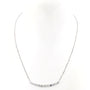 Round Diamond Line Necklace
