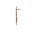 Gold Diamond earring on a white background