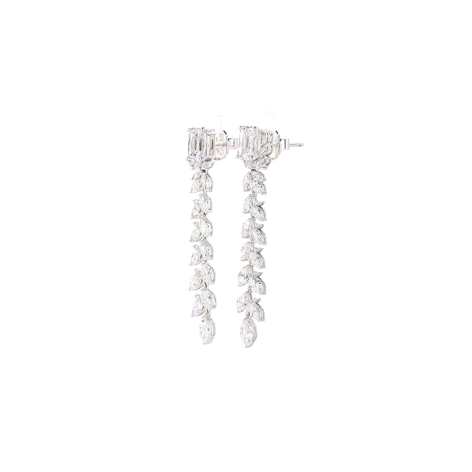Vara Émeraude Vine Drop Earrings
