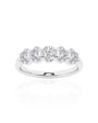 Five-Stone Oval Diamond Wedding Band (TCW: 1.96)
