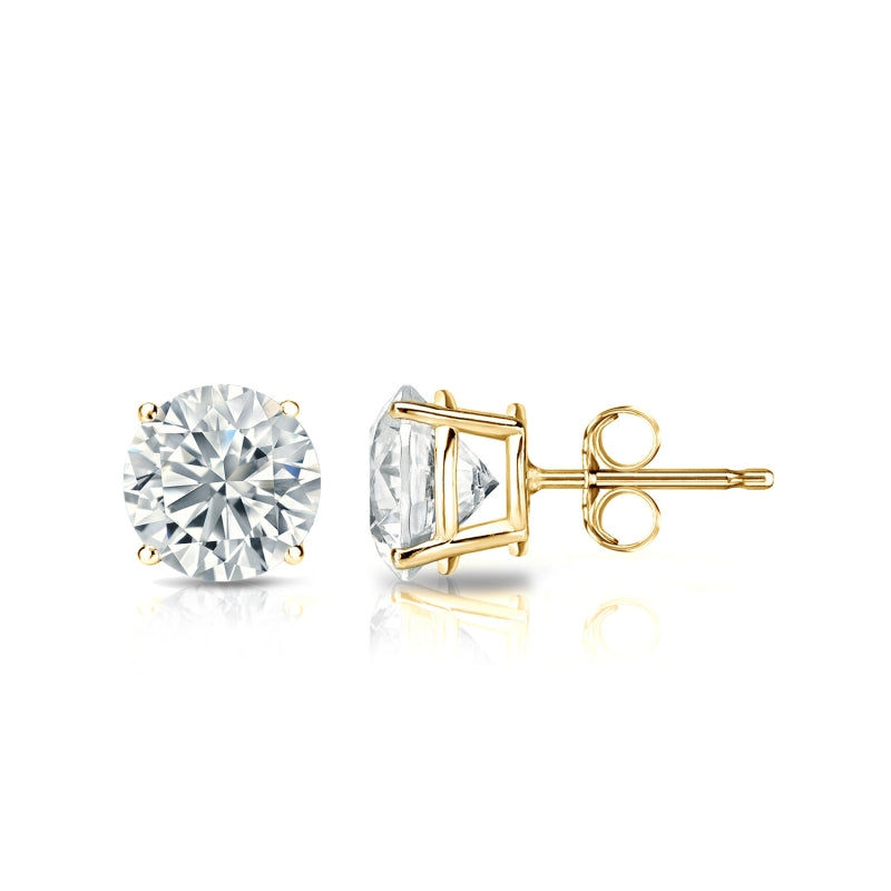 Round Solitaire Studs