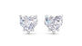 Diamond Heart Studs