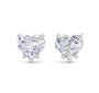 Diamond Heart Studs