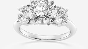 Three Stone Brilliant Round Ring