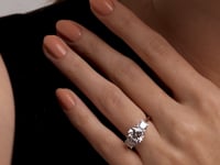 Three Stone Brilliant Round Ring