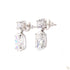Vara Round & Moval Diamond Drop Earrings