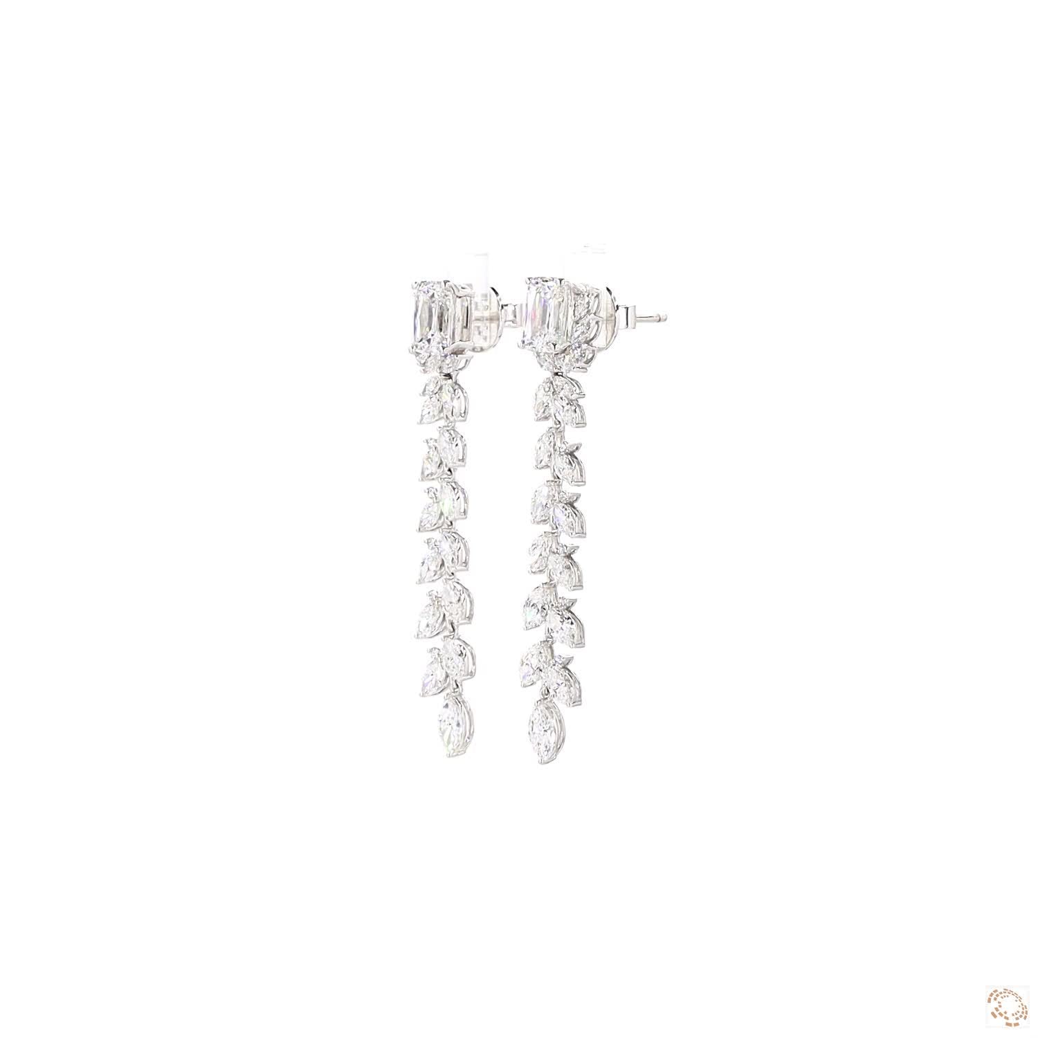 Vara Émeraude Vine Drop Earrings