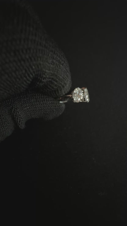 Double Stone Oval & Pear Ring (TCW: 2.12)