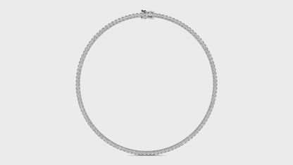 Round Brilliant Diamond Tennis Necklace - 10 Carats