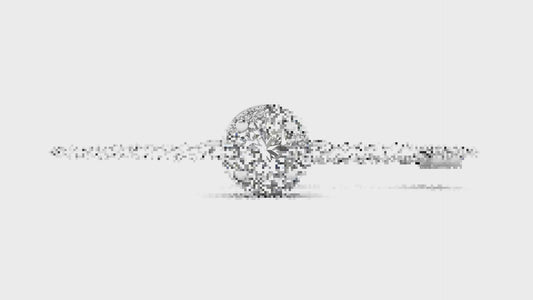 Aphrodite Round Halo Bracelet
