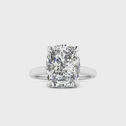 Cushion Cut Solitaire Ring
